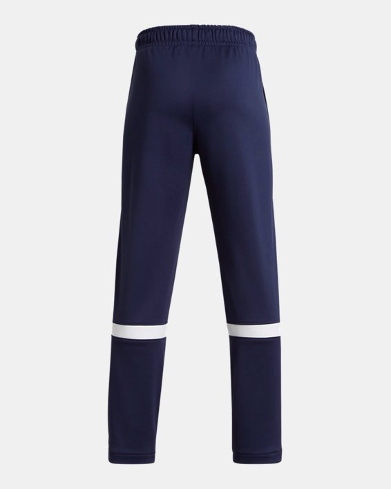 Boys' UA Knit Warm Up Team Pants, Blue, pdpMainDesktop image number 1
